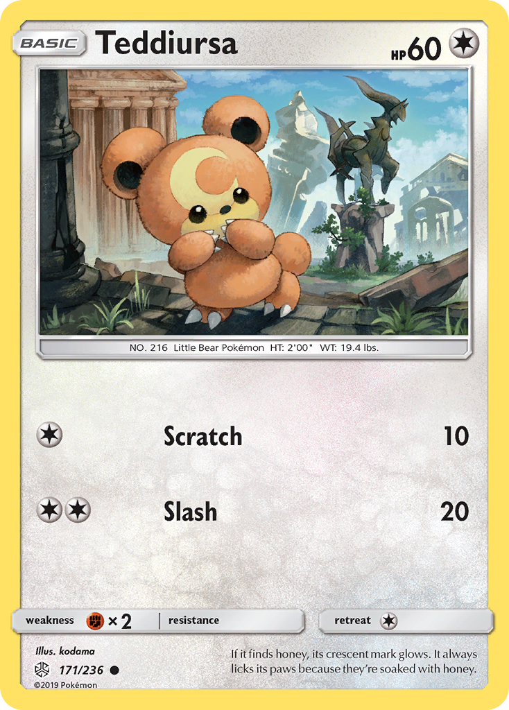 Teddiursa (171/236) [Sun & Moon: Cosmic Eclipse] | Anubis Games and Hobby