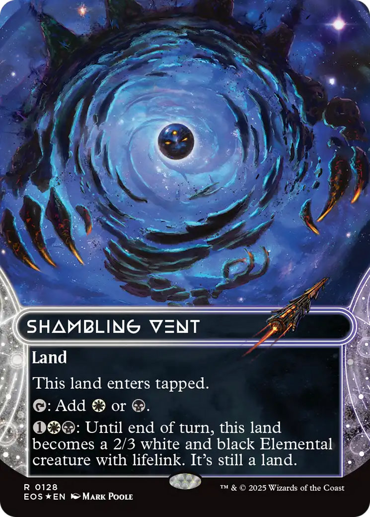 Shambling Vent (0128) (Borderless) (Galaxy Foil) [Edge of Eternities: Stellar Sights] | Anubis Games and Hobby