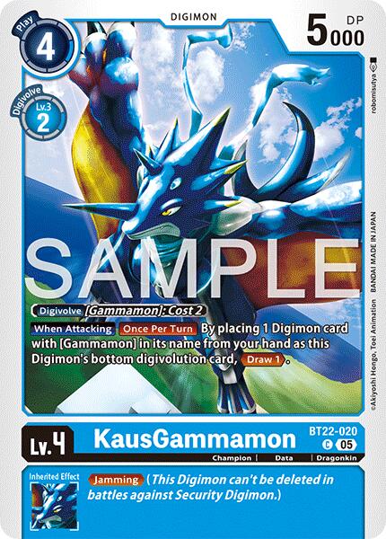 KausGammamon [BT22-020] [Cyber Eden] | Anubis Games and Hobby
