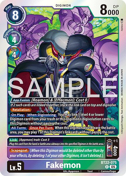 Fakemon [BT22-075] [Cyber Eden] | Anubis Games and Hobby