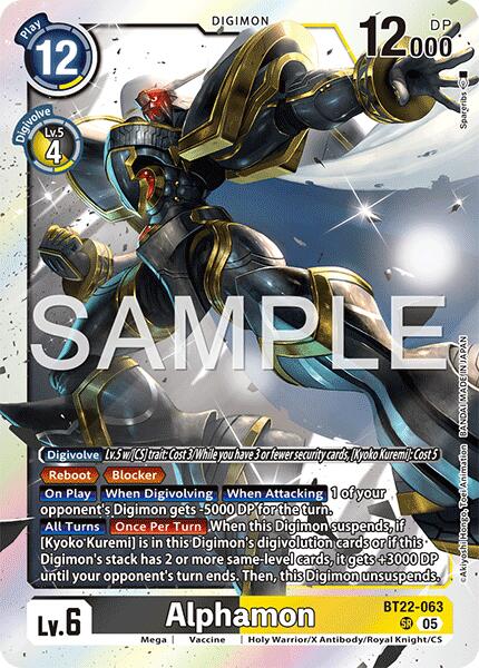 Alphamon [BT22-063] [Cyber Eden] | Anubis Games and Hobby