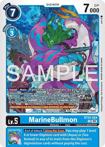 MarineBullmon [BT22-024] [Cyber Eden] | Anubis Games and Hobby