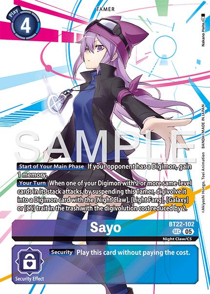 Sayo [BT22-102] [Cyber Eden] | Anubis Games and Hobby