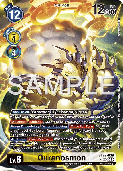 Ouranosmon [BT22-039] (Alternate Art) [Cyber Eden] | Anubis Games and Hobby