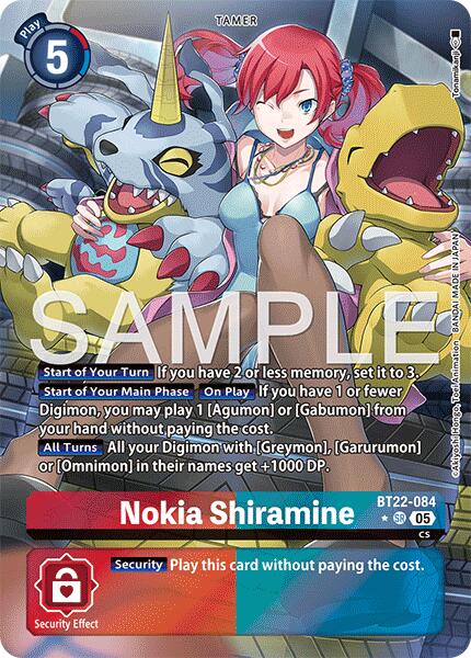 Nokia Shiramine [BT22-084] (Alternate Art) [Cyber Eden] | Anubis Games and Hobby