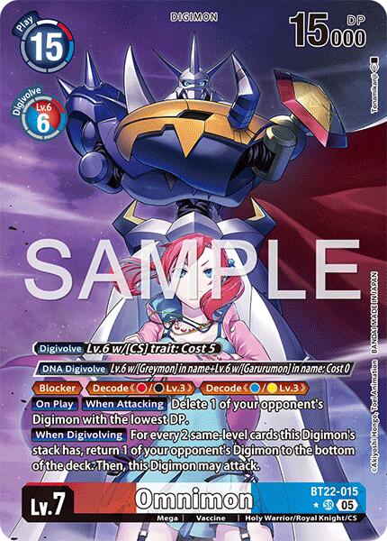 Omnimon [BT22-015] (Alternate Art) [Cyber Eden] | Anubis Games and Hobby