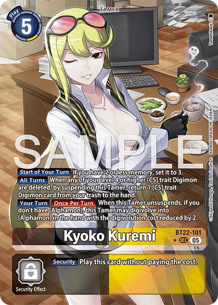 Kyoko Kuremi [BT22-101] (Alternate Art) [Cyber Eden] | Anubis Games and Hobby
