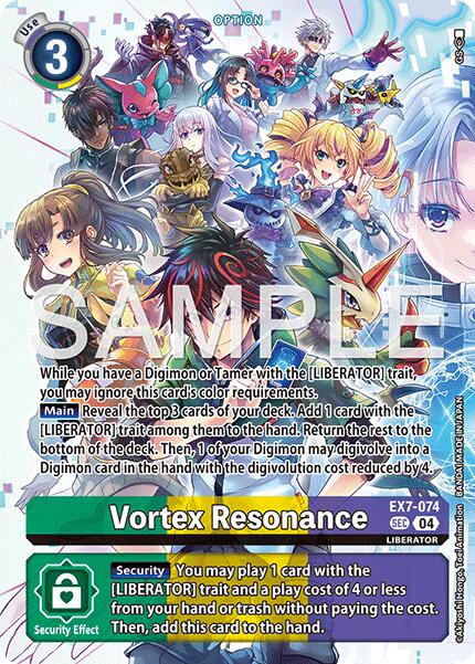 Vortex Resonance [EX7-074] (Digimon Liberator Debuggers Set) [Digimon LIBERATOR] | Anubis Games and Hobby