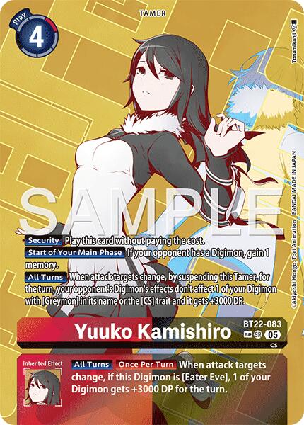 Yuuko Kamishiro [BT22-083] (SP) [Cyber Eden] | Anubis Games and Hobby