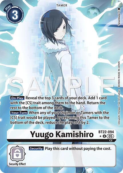 Yuugo Kamishiro [BT22-094] (Alternate Art) [Cyber Eden] | Anubis Games and Hobby
