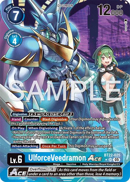 UlforceVeedramon ACE [BT22-025] (Alternate Art) [Cyber Eden] | Anubis Games and Hobby