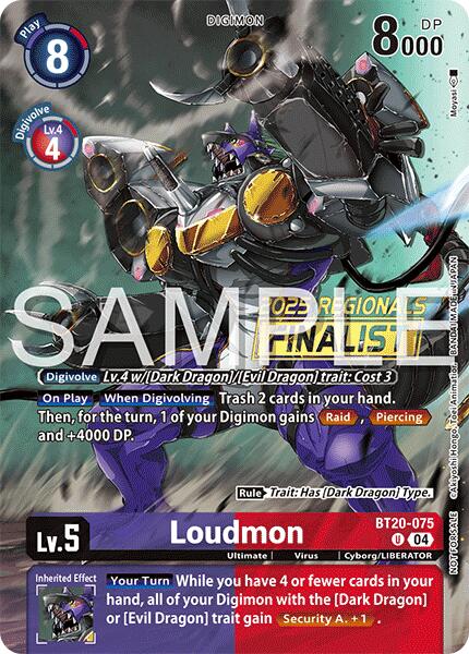 Loudmon [BT20-075] (Regionals 25-26 Season 2 Finalist) [Release Special Booster Ver.2.0] | Anubis Games and Hobby