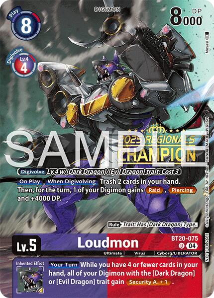 Loudmon [BT20-075] (Regionals 25-26 Season 2 Champion) [Release Special Booster Ver.2.0] | Anubis Games and Hobby
