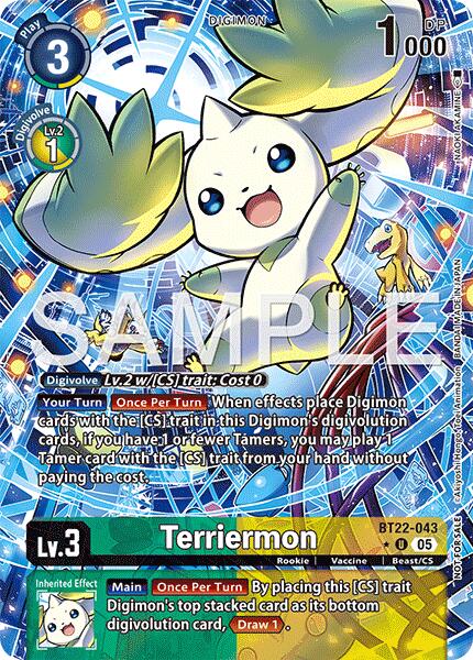 Terriermon [BT22-043] (Box Topper) [Cyber Eden] | Anubis Games and Hobby