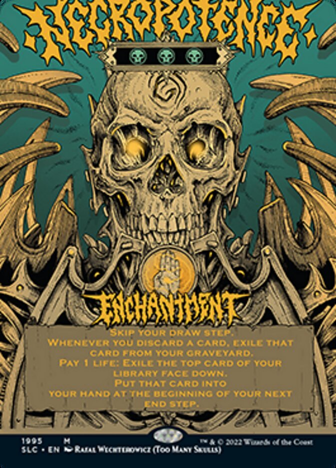 Necropotence (Borderless Alternate Art) [Secret Lair Countdown Kit] | Anubis Games and Hobby