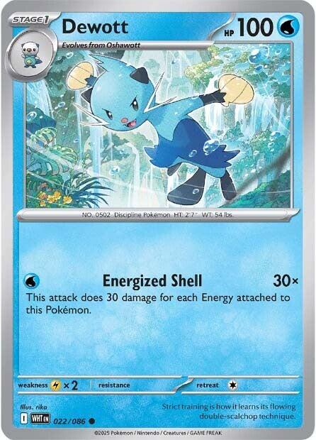 Dewott (022/086) [Scarlet & Violet: White Flare] | Anubis Games and Hobby
