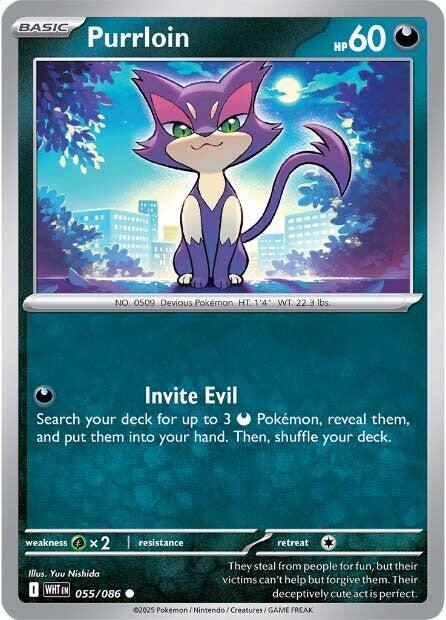Purrloin (055/086) [Scarlet & Violet: White Flare] | Anubis Games and Hobby