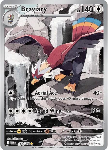 Braviary (155/086) [Scarlet & Violet: Black Bolt] | Anubis Games and Hobby