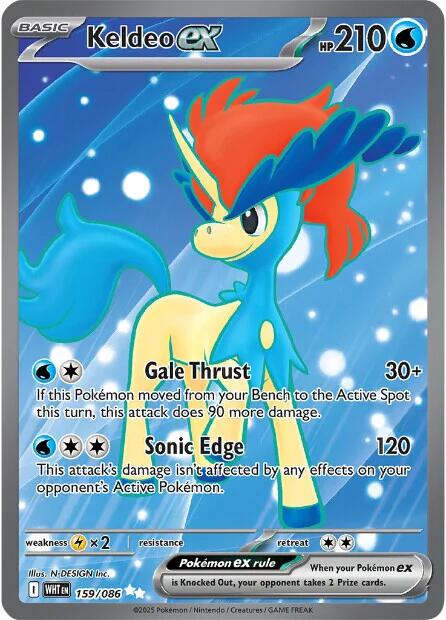 Keldeo ex (159/086) [Scarlet & Violet: White Flare] | Anubis Games and Hobby
