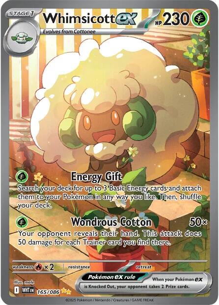 Whimsicott ex (165/086) [Scarlet & Violet: White Flare] | Anubis Games and Hobby