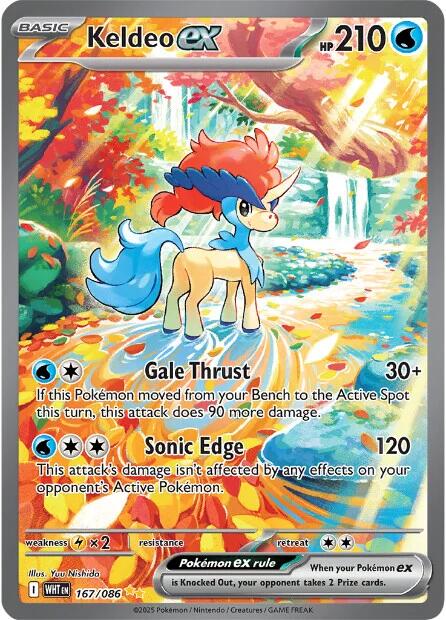 Keldeo ex (167/086) [Scarlet & Violet: White Flare] | Anubis Games and Hobby