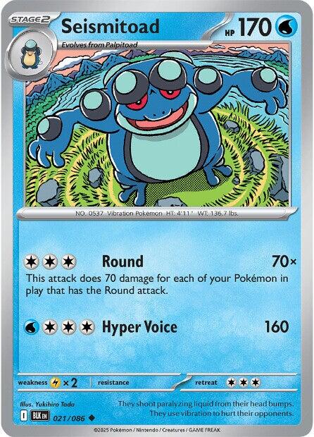 Seismitoad (021/086) [Scarlet & Violet: Black Bolt] | Anubis Games and Hobby