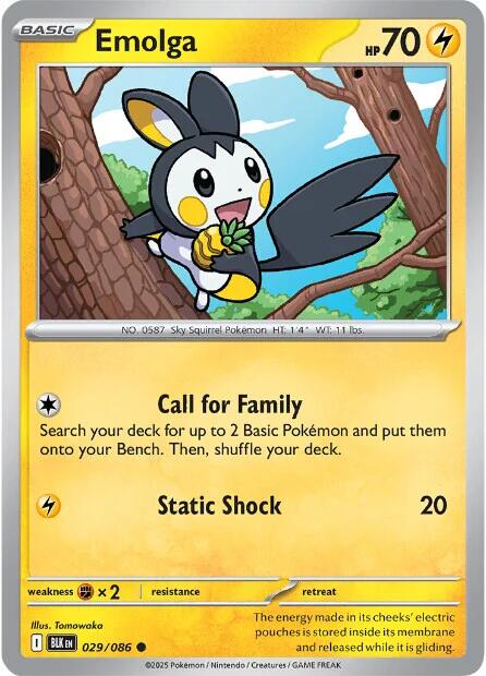 Emolga (029/086) [Scarlet & Violet: Black Bolt] | Anubis Games and Hobby