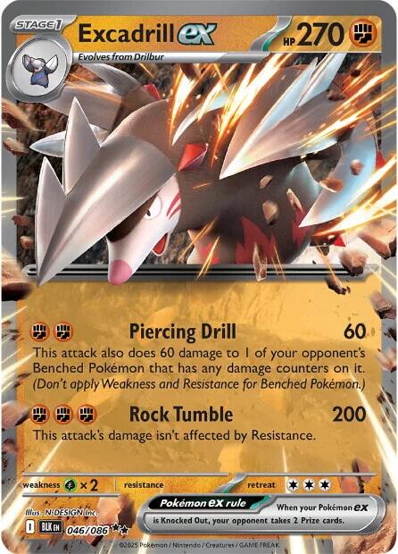 Excadrill ex (046/086) [Scarlet & Violet: Black Bolt] | Anubis Games and Hobby