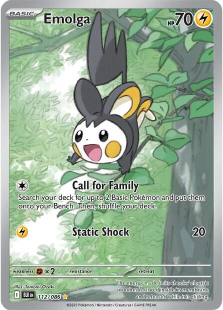 Emolga (112/086) [Scarlet & Violet: Black Bolt] | Anubis Games and Hobby