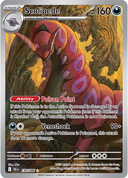 Scolipede (134/086) [Scarlet & Violet: Black Bolt] | Anubis Games and Hobby