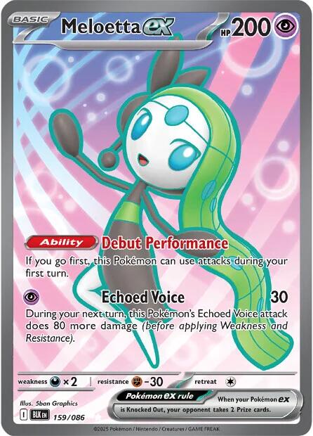 Meloetta ex (159/086) [Scarlet & Violet: Black Bolt] | Anubis Games and Hobby