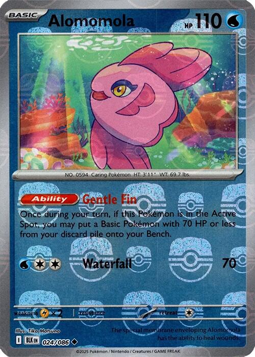 Alomomola (024/086) (Master Ball Pattern) [Scarlet & Violet: Black Bolt] | Anubis Games and Hobby