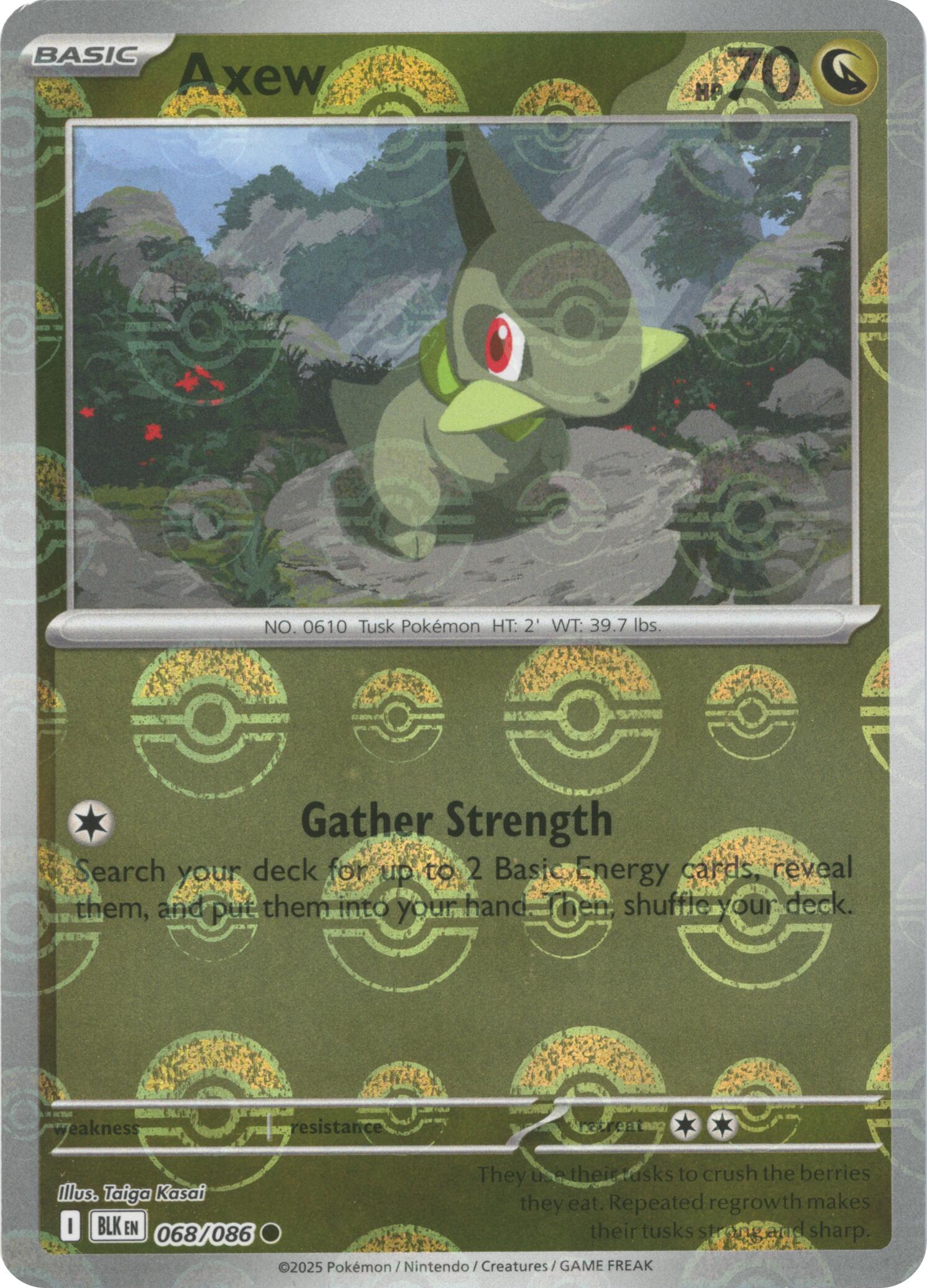 Axew (068/086) (Poke Ball Pattern) [Scarlet & Violet: Black Bolt] | Anubis Games and Hobby