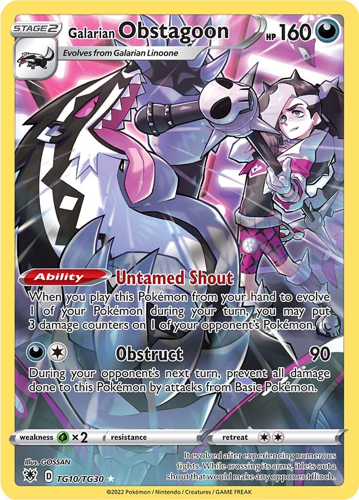 Galarian Obstagoon (TG10/TG30) [Sword & Shield: Astral Radiance] | Anubis Games and Hobby