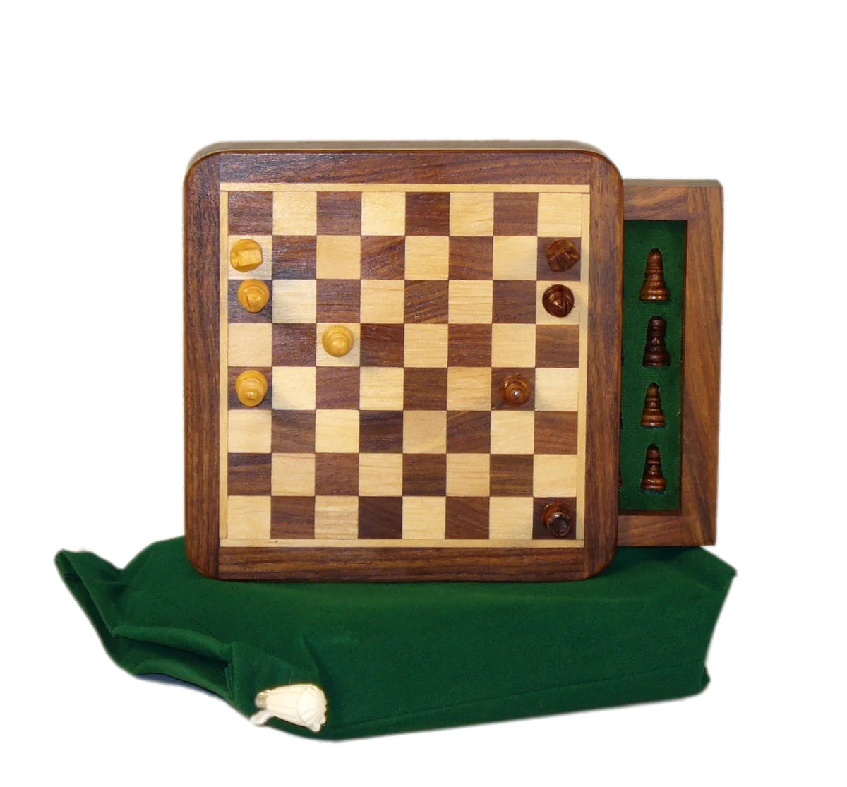 Chess Set - 5" Wood Magnetic Chess | Anubis Games and Hobby