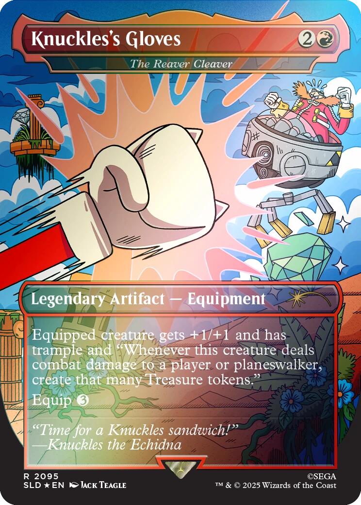 Knuckles's Gloves - The Reaver Cleaver (Rainbow Foil) [Secret Lair Drop Series] | Anubis Games and Hobby