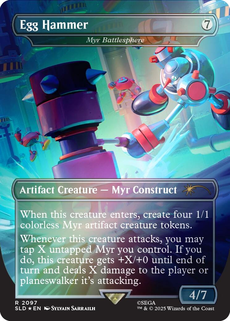 Egg Hammer - Myr Battlesphere (Rainbow Foil) [Secret Lair Drop Series] | Anubis Games and Hobby