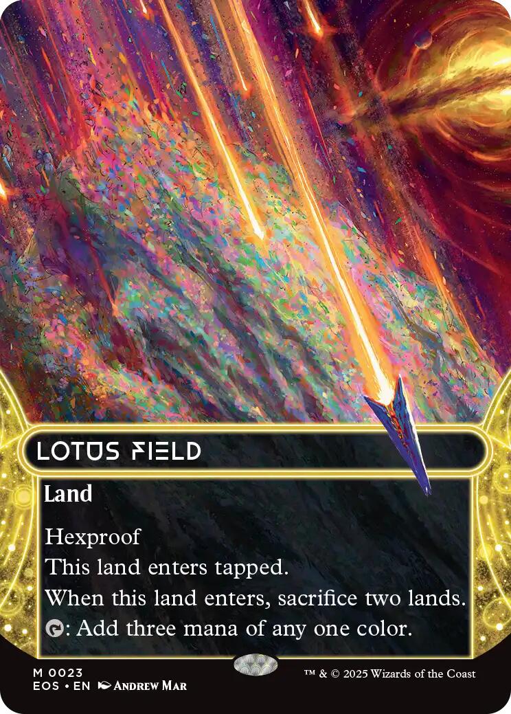Lotus Field (0023) (Borderless) [Edge of Eternities: Stellar Sights] | Anubis Games and Hobby