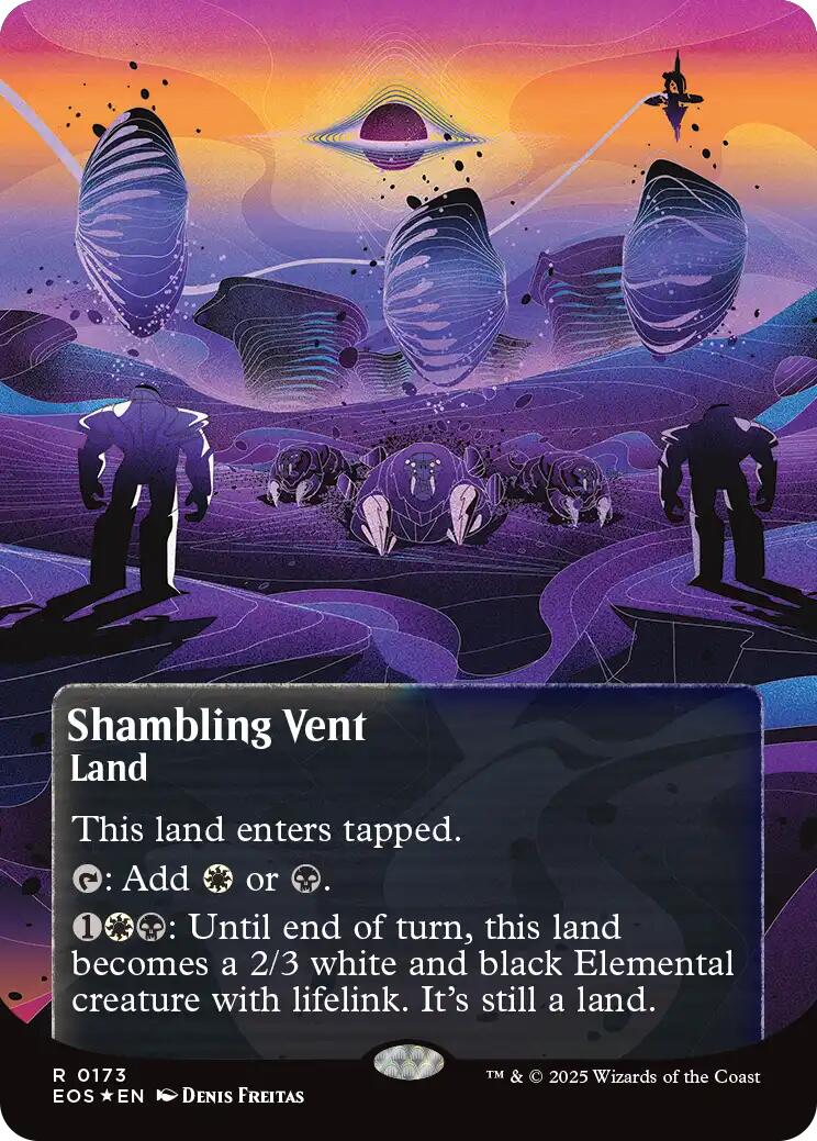 Shambling Vent (0173) (Borderless) (Galaxy Foil) [Edge of Eternities: Stellar Sights] | Anubis Games and Hobby