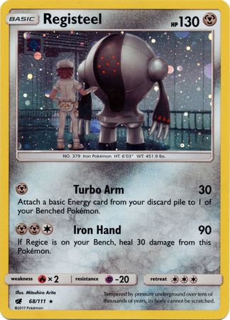 Registeel (68/111) (Cosmos Holo) [Sun & Moon: Crimson Invasion] | Anubis Games and Hobby