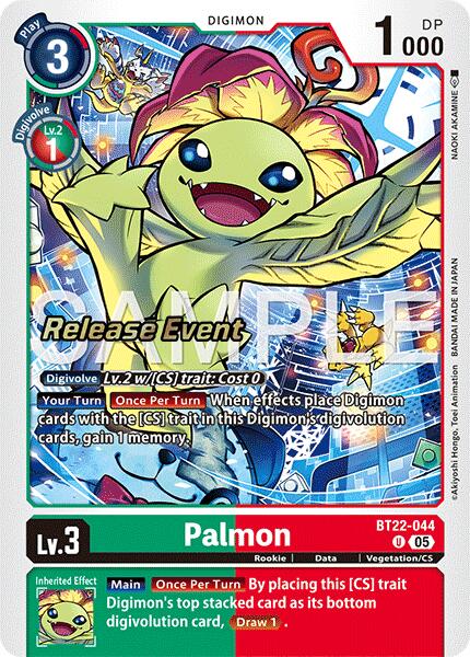 Palmon [BT22-044] [Cyber Eden Release Event Cards] | Anubis Games and Hobby