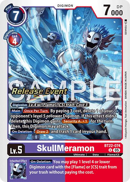 SkullMeramon [BT22-074] [Cyber Eden Release Event Cards] | Anubis Games and Hobby