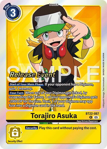 Torajiro Asuka [BT22-087] [Cyber Eden Release Event Cards] | Anubis Games and Hobby