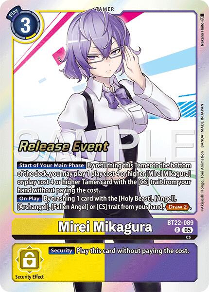 Mirei Mikagura [BT22-089] [Cyber Eden Release Event Cards] | Anubis Games and Hobby