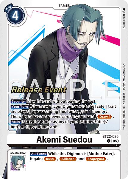 Akemi Suedou [BT22-095] [Cyber Eden Release Event Cards] | Anubis Games and Hobby
