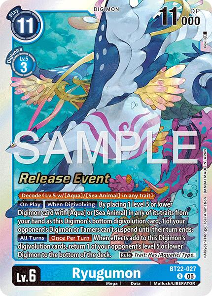 Ryugumon [BT22-027] [Cyber Eden Release Event Cards] | Anubis Games and Hobby
