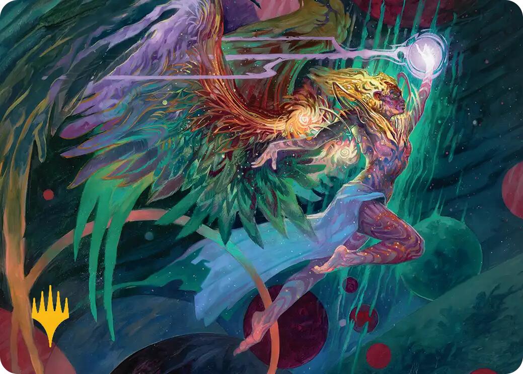 Exalted Sunborn Art Card (Gold-Stamped Signature) [Edge of Eternities Art Series] | Anubis Games and Hobby