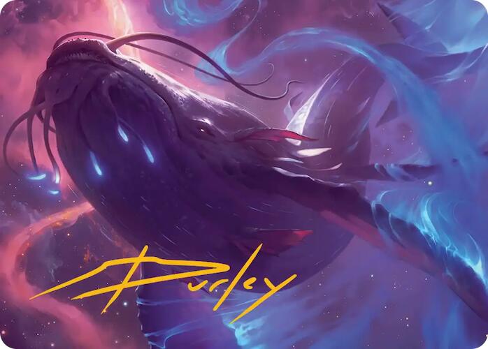 Starbreach Whale Art Card (Gold-Stamped Signature) [Edge of Eternities Art Series] | Anubis Games and Hobby