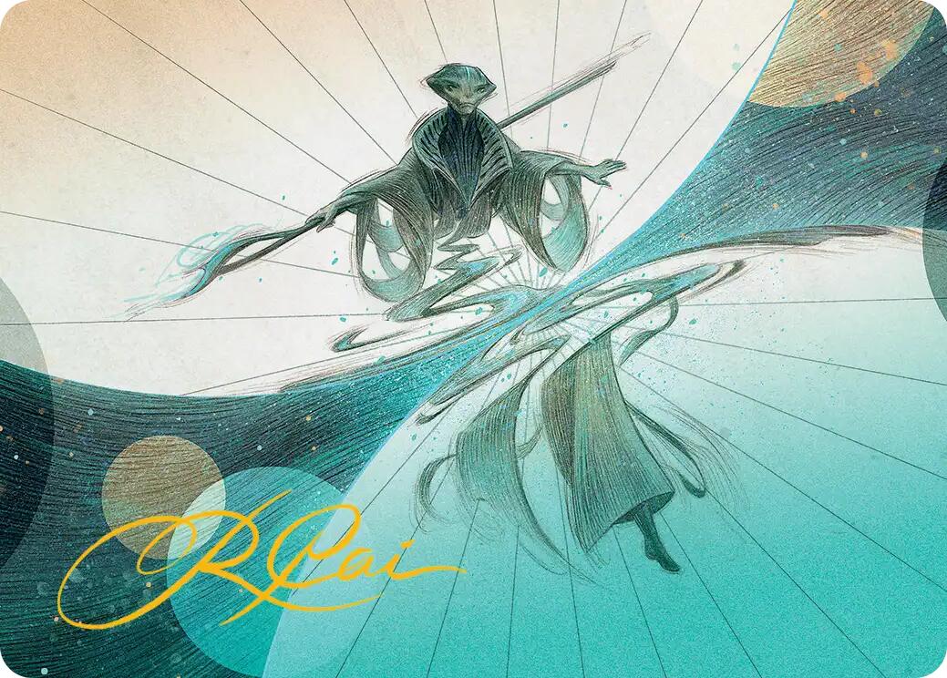 Weftwalking Art Card (Gold-Stamped Signature) [Edge of Eternities Art Series] | Anubis Games and Hobby