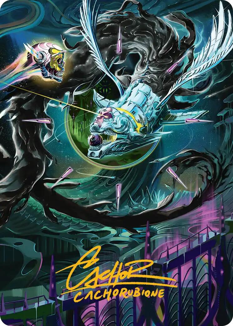 Quantum Riddler Art Card (Gold-Stamped Signature) [Edge of Eternities Art Series] | Anubis Games and Hobby